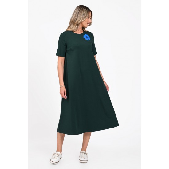 Rochie Dama, Eranthe, A-Line, cu Pictura Realizata Manual V395