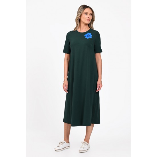 Rochie Dama, Eranthe, A-Line, cu Pictura Realizata Manual V395