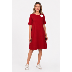 Rochie Dama, Eranthe, A-Line, cu Pictura Realizata Manual V397