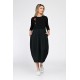 Rochie Dama, Eranthe, Baloon, tip Lalea, cu Pictura Realizata Manual V366