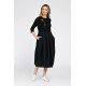 Rochie Dama, Eranthe, Baloon, tip Lalea, cu Pictura Realizata Manual V366