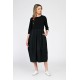 Rochie Dama, Eranthe, Baloon, tip Lalea, cu Pictura Realizata Manual V366