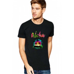 Tricou barbati negru - Exotic