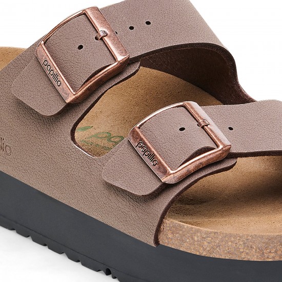 Papuci Dama, Birkenstock, Arizona PAP Flex Platform 1027417 Narrow Fit