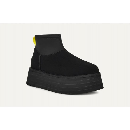 Ghete Dama, UGG, Classic Mini Dipper 1168170-BLK