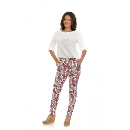 Pantaloni drepti paisley - floral Pantaloni drepti paisley - floral
