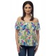 Bluza multicolora dama model floral 