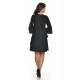 Rochie Dama Neagra cu volane Rochie Dama Neagra cu volane