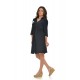 Rochie bleumarin cu model camasa Office Rochie bleumarin cu model camasa Office