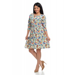 Rochie Dama cu Imprimeu Floral Multicolor