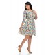 Rochie Dama cu Imprimeu Floral Multicolor