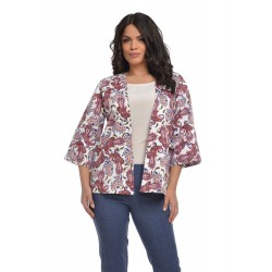 Kimono de Dama Paisley Rosu