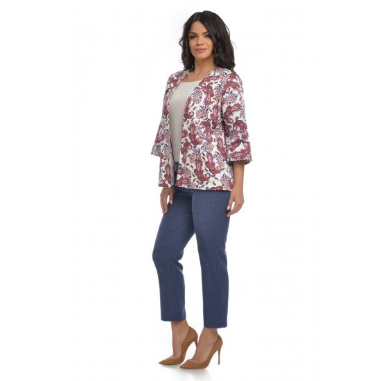 Kimono de Dama Paisley Rosu