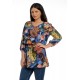 Tunica dama Multicolor cu Flori Tunica dama Multicolor cu Flori
