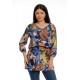 Tunica dama Multicolor cu Flori Tunica dama Multicolor cu Flori