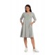 Rochie Dama Gri cu Buzunare Rochie Dama Gri cu Buzunare