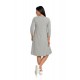 Rochie Dama Gri cu Buzunare Rochie Dama Gri cu Buzunare