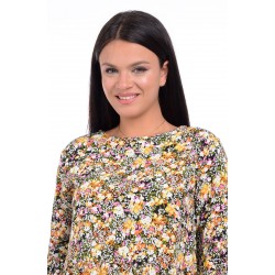 Bluza Dama Peplum Galbena