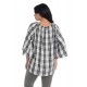 Bluza Dama, Ampla cu Carouri Bluza Dama, Ampla cu Carouri