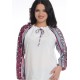 Bluza IE Dama Alba cu Maneci Imprimeu Bluza IE Dama Alba cu Maneci Imprimeu