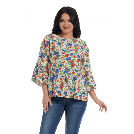 Bluza dama, cu imprimeu floral Bluza dama, cu imprimeu floral