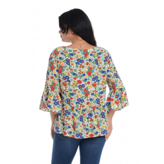 Bluza dama, cu imprimeu floral Bluza dama, cu imprimeu floral