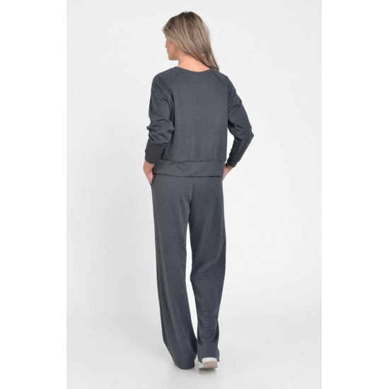 Pantaloni Dama, Casual-Sport, Gri Inchis