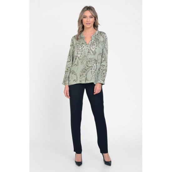 Camasa Dama Verde cu imprimeu floral Camasa Dama Verde cu imprimeu floral