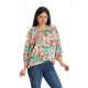 Bluza Dama, Ampla, Multicolora cu model Floral