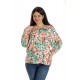 Bluza Dama, Ampla, Multicolora cu model Floral