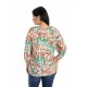 Bluza Dama, Ampla, Multicolora cu model Floral