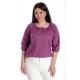 Bluza Dama, IE, Violet cu broderie sparta