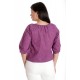 Bluza Dama, IE, Violet cu broderie sparta