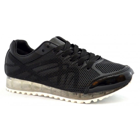Pantofi Negri Sport Perforati