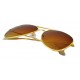 Ochelari de soare Aviator culoare Maro - Gold