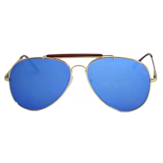 Ochelari de soare Aviator Outdoorsman Albastru - Auriu