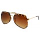 Ochelari de soare Rectangular Animal Print-