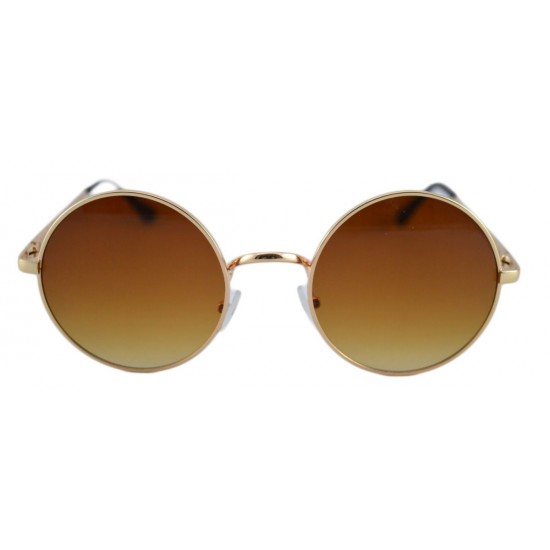 Ochelari de soare Rotunzi Retro John Lennon Maro degrade - Auriu