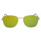 Ochelari de soare Aviator Oglinda Verde deschis cu reflexii - Auriu