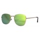 Ochelari de soare Aviator Oglinda Verde deschis cu reflexii - Auriu