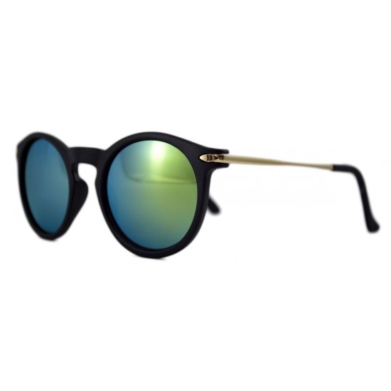 Ochelari de soare Wayfarer Passenger S Verde cu reflexii si Negru Mat 