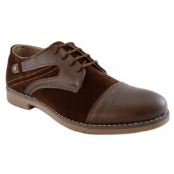 Pantofi Casual Barbatesti Maro cu insertii