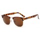 Ochelari de soare Clubmaster Retro Maro - Maro animal print