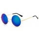 Ochelari de soare Rotunzi Retro John Lennon Albastru Reflexii - Auriu Ochelari de soare Rotunzi Retro John Lennon Albastru Reflexii - Auriu