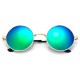 Ochelari de soare Rotunzi Retro John Lennon Albastru Reflexii - Auriu