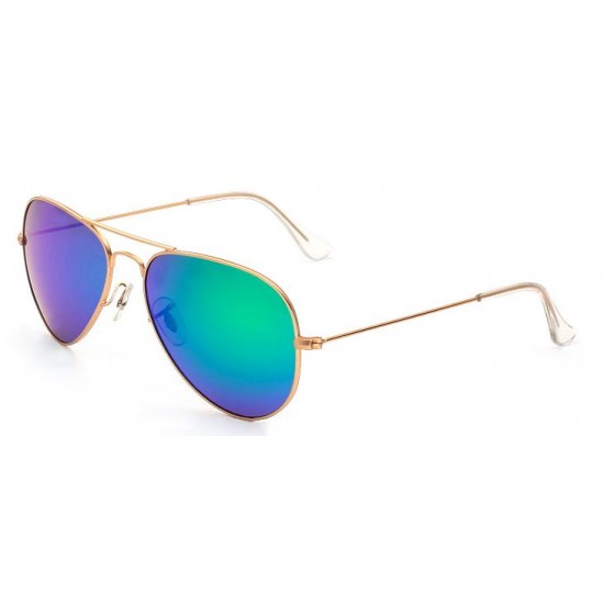 Ochelari de soare Aviator culoare Verde cu Gold