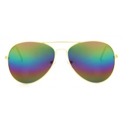 Ochelari de soare Aviator  - 3 nuante cu reflexii - Gold