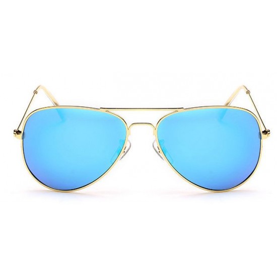 Ochelari de soare Aviator Bleu cu Auriu