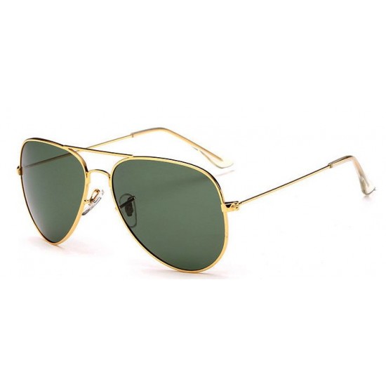 Ochelari de soare Aviator Verde - Auriu - Polarizati