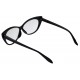 Ochelari tip rame cu lentile transparente Ochi de pisica Cat eye Negru
